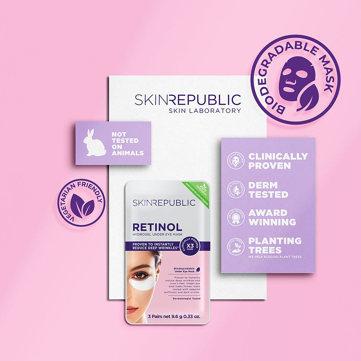 Skin Republic Retinol Under Eye Patches 3 Pairs