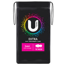U by Kotex Extra Pads Super with Wings 14 Pack