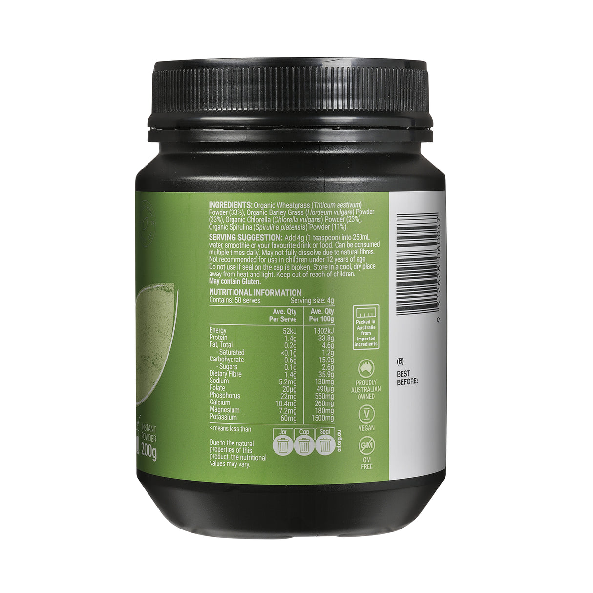 Melrose Organic Essential Greens 200g