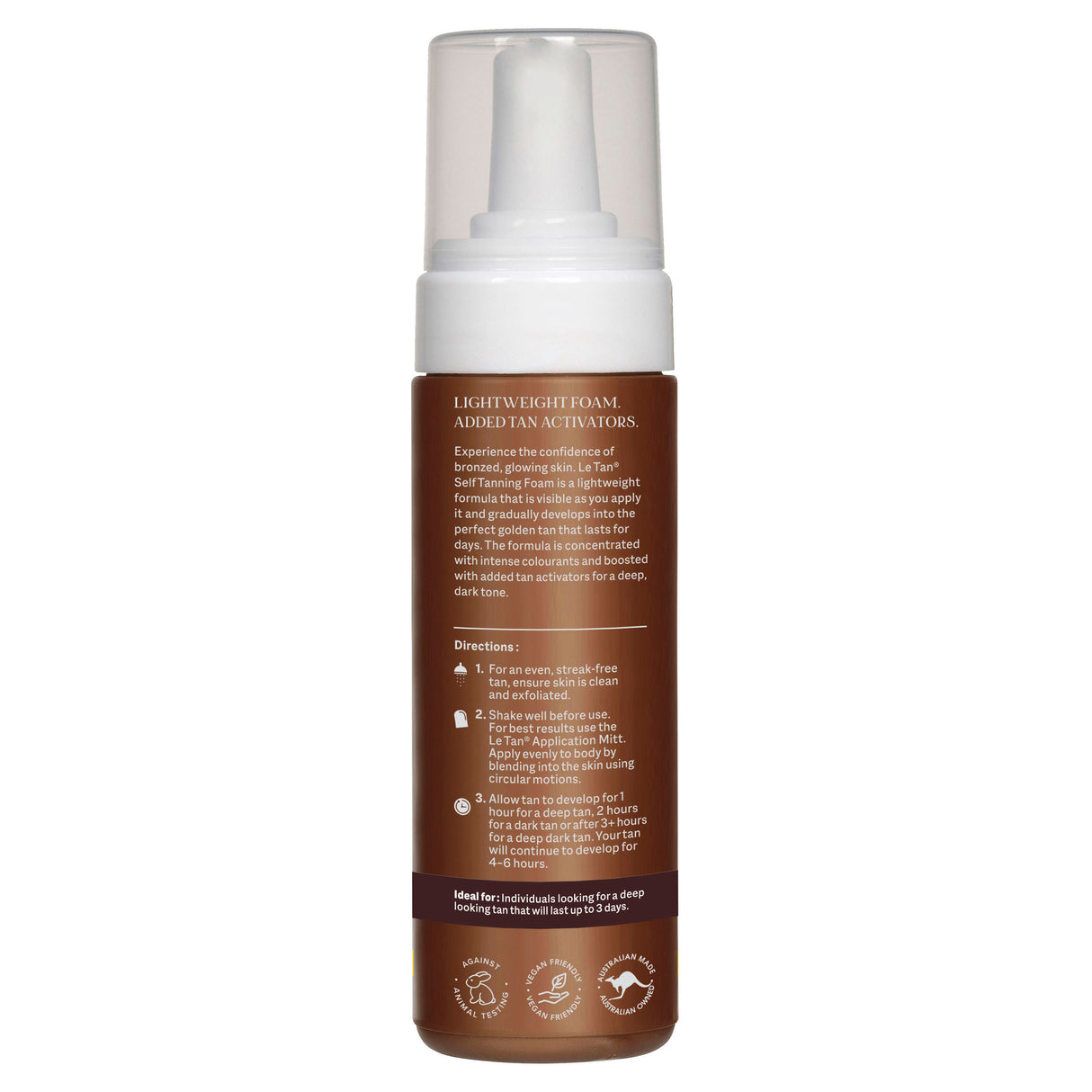 Le Tan Classic Self Tanning Foam Ultra Dark 180ml