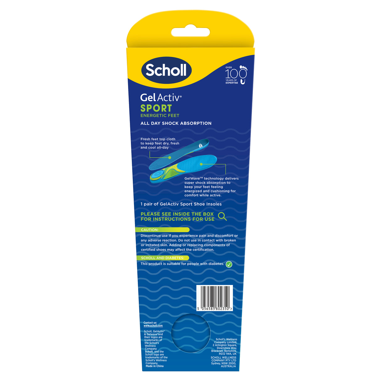 SCHOLL Gel Activ Insole Sprt L