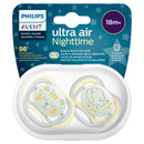 Philips Avent Soother Ultra Air Night 18m+ 2pk