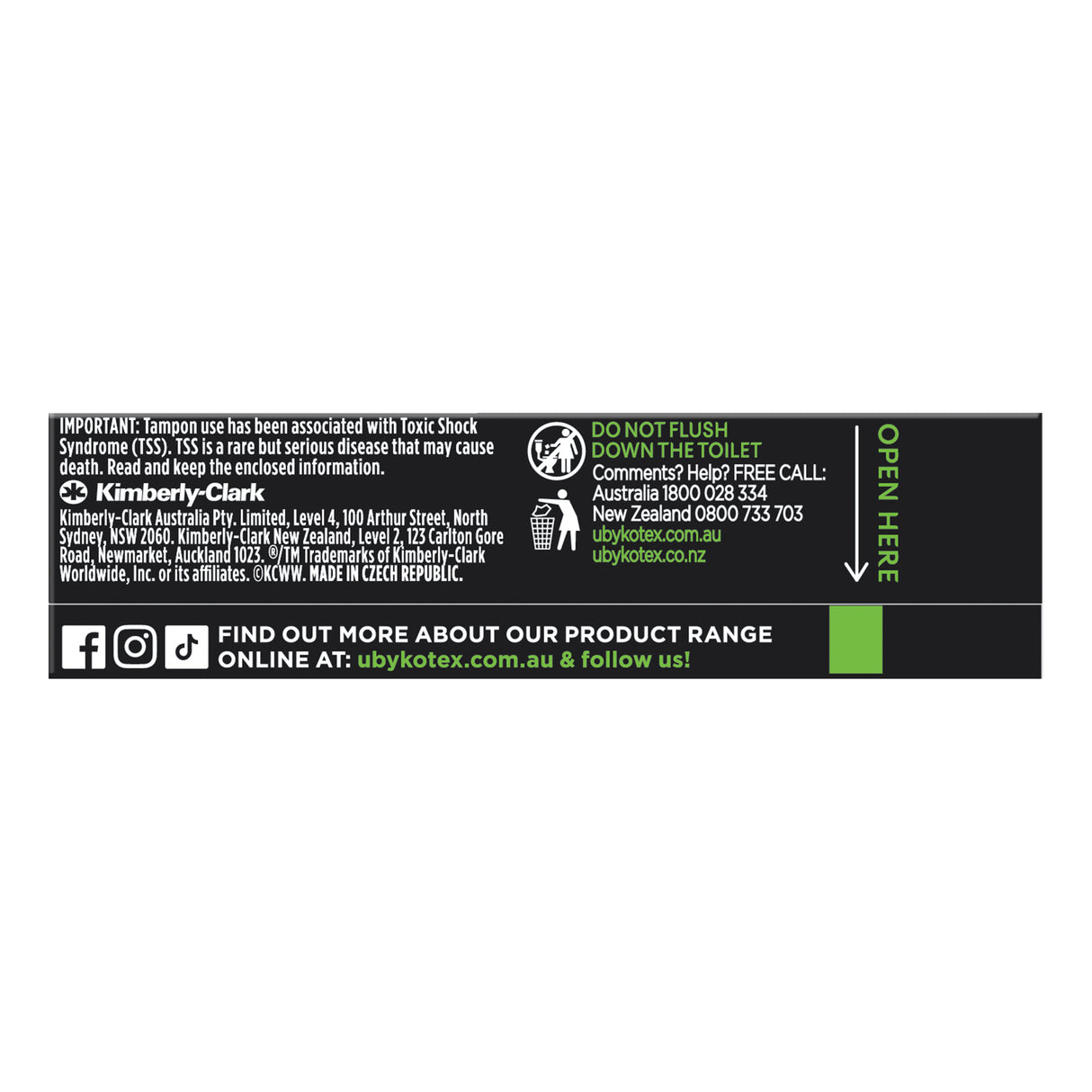 U by Kotex Tampons Mini 16 Pack