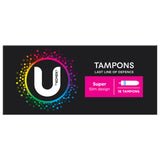 U by Kotex Tampons Super 16 Pack