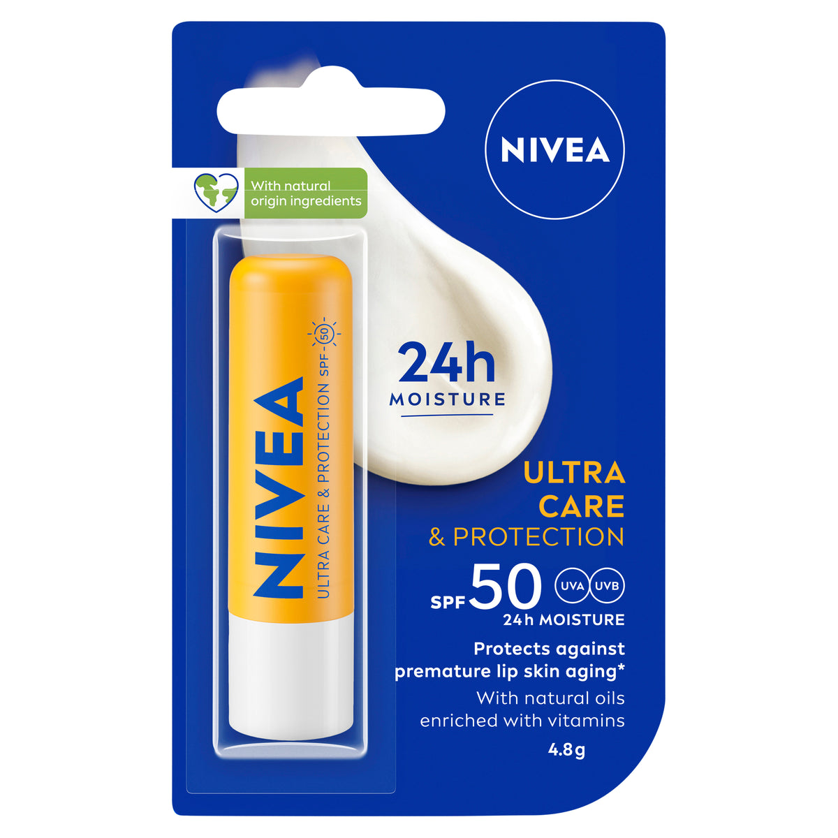 NIVEA Lip Ult Care&Prot SPF50+ 4.8g