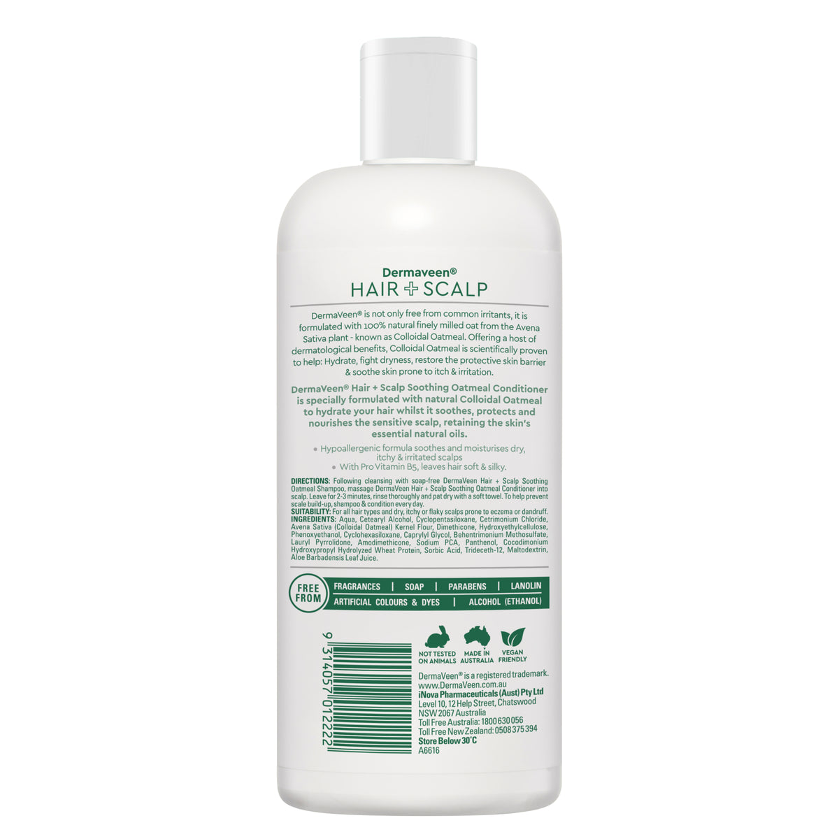 DermaVeen Oatmeal Conditioner 500mL