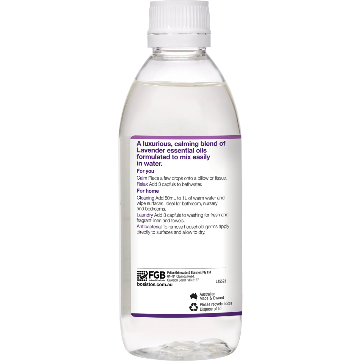 Bosisto’s Lavender Solution 250mL