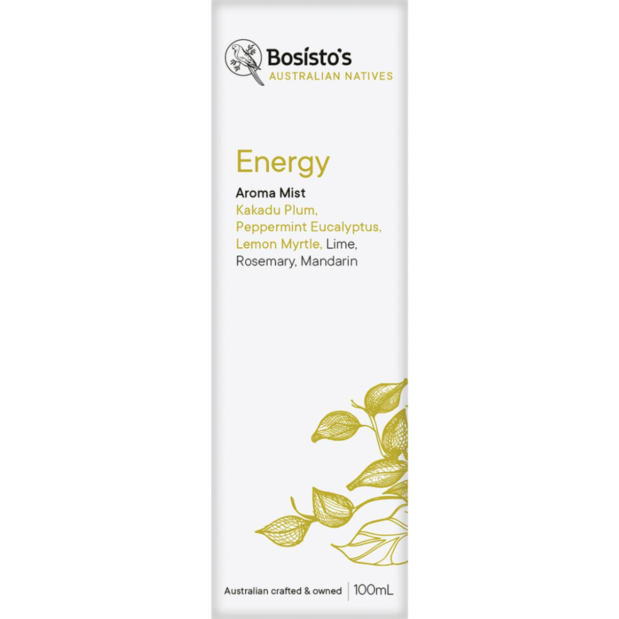 Bosisto’s Native Energy Aroma Mist 100mL