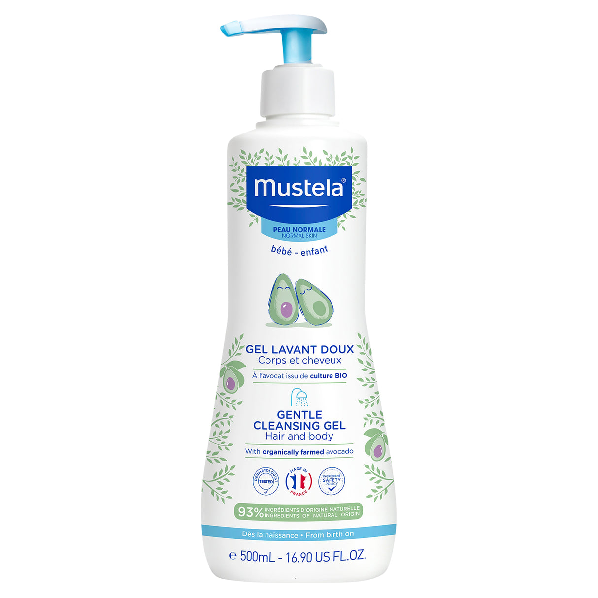 Mustela Gentle Cleansing Gel with Avocado Oil 500 mL