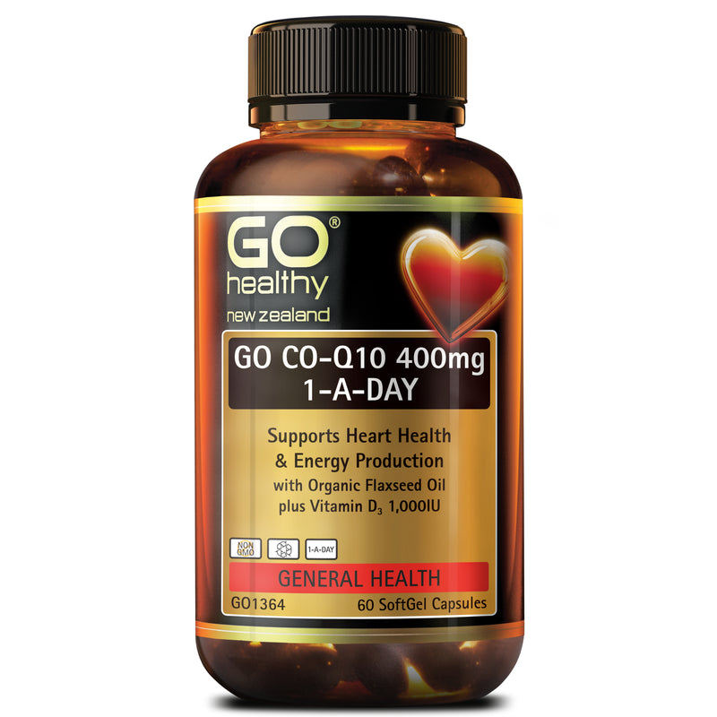 GO Healthy GO Co-Q10 400mg 1-A-Day 60 Caps