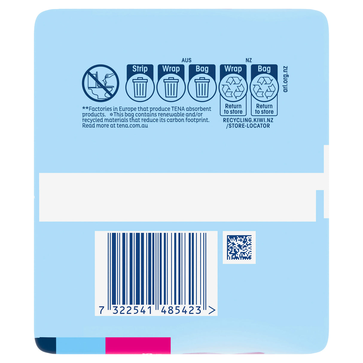 TENA Pads Extra Long Length 10 pack
