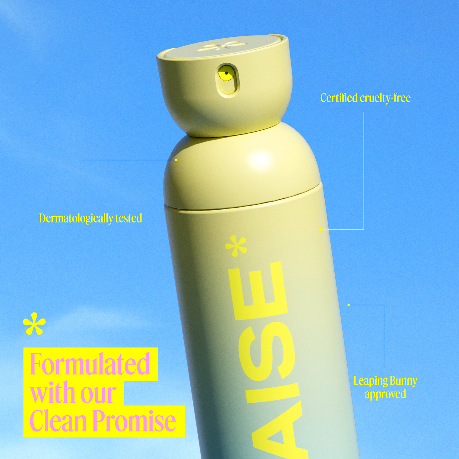 DAISE Sunny Daise All Body Spray & Deodorant in Vanilla & Coconut, 3.5 oz/120 mL