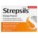 Strepsils Sore Throat Relief Orange 36 Pack