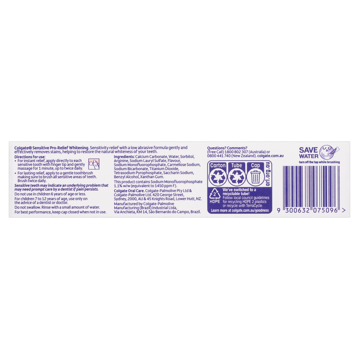 Colgate Toothpaste Pro-Relief Multi Protection 110g