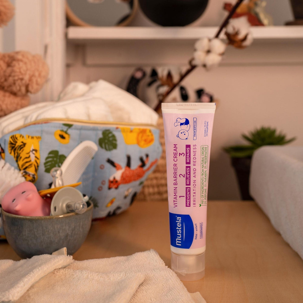 Mustela Baby Vitamin Barrier Cream 123 For Nappy Rash 100g