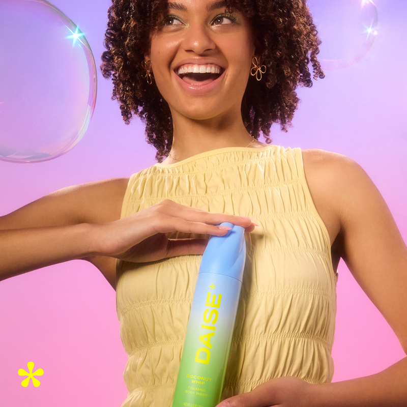 DAISE Foaming Body Wash in Coconut Whip, 8.8 oz/ 250 g / 265 mL