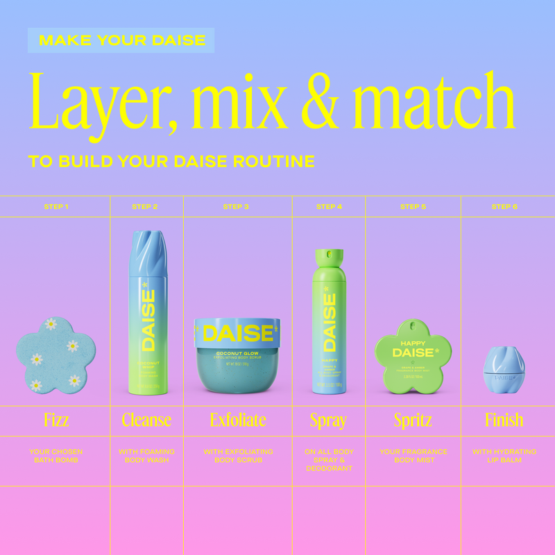 DAISE Foaming Body Wash in Coconut Whip, 8.8 oz/ 250 g / 265 mL