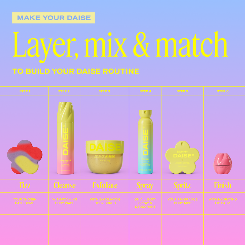 DAISE Foaming Body Wash in Pineapple Whip, 8.8 oz/ 250 g / 265 mL