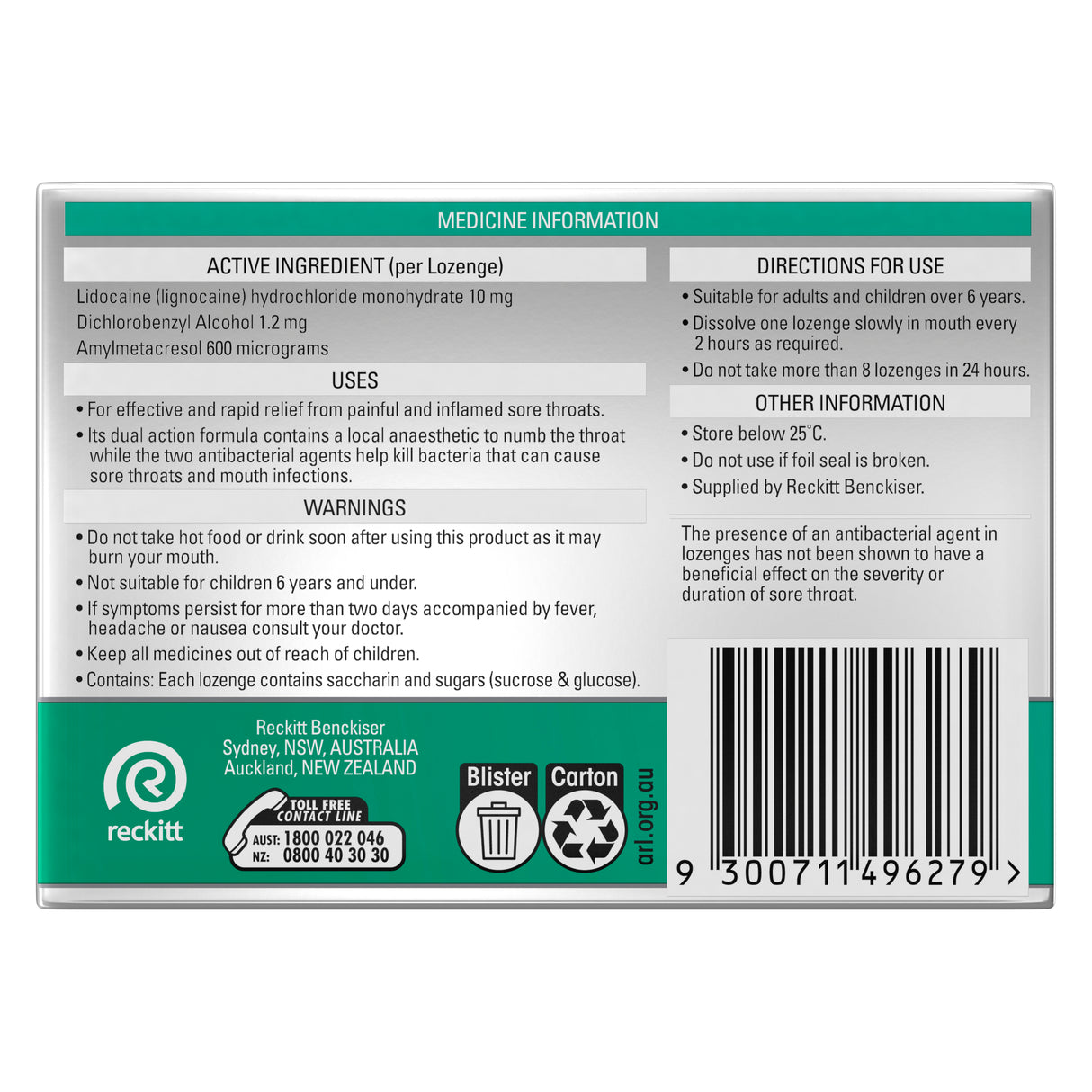 Strepsils Plus Anaesthetic Lozenges 36 Pack