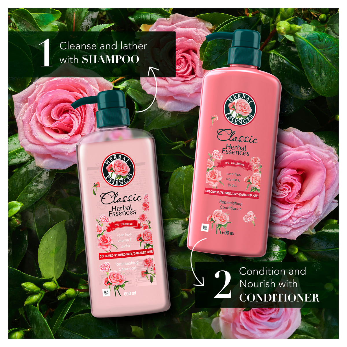 HERBAL ESSENCES CLASSICS COLOUR SHAMP 600ML