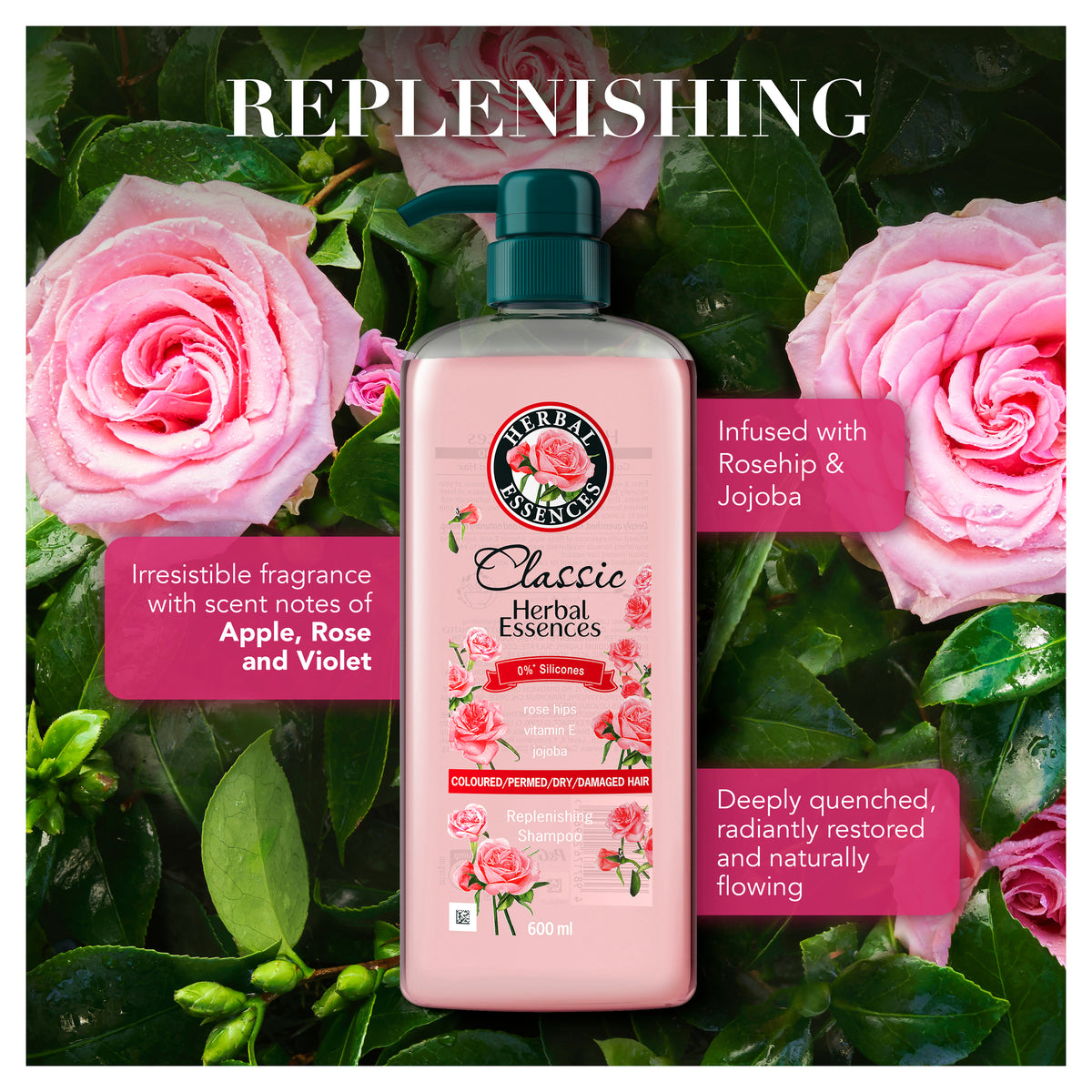 HERBAL ESSENCES CLASSICS COLOUR SHAMP 600ML