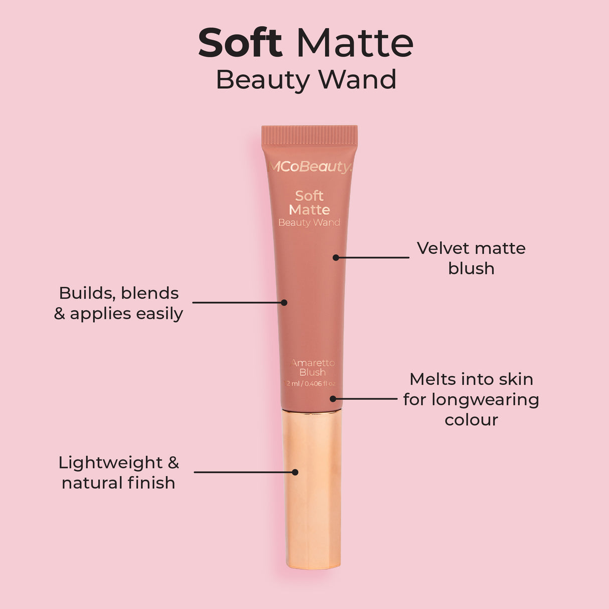 MCo MCW411 SM Bty Wand Amaretto Blsh