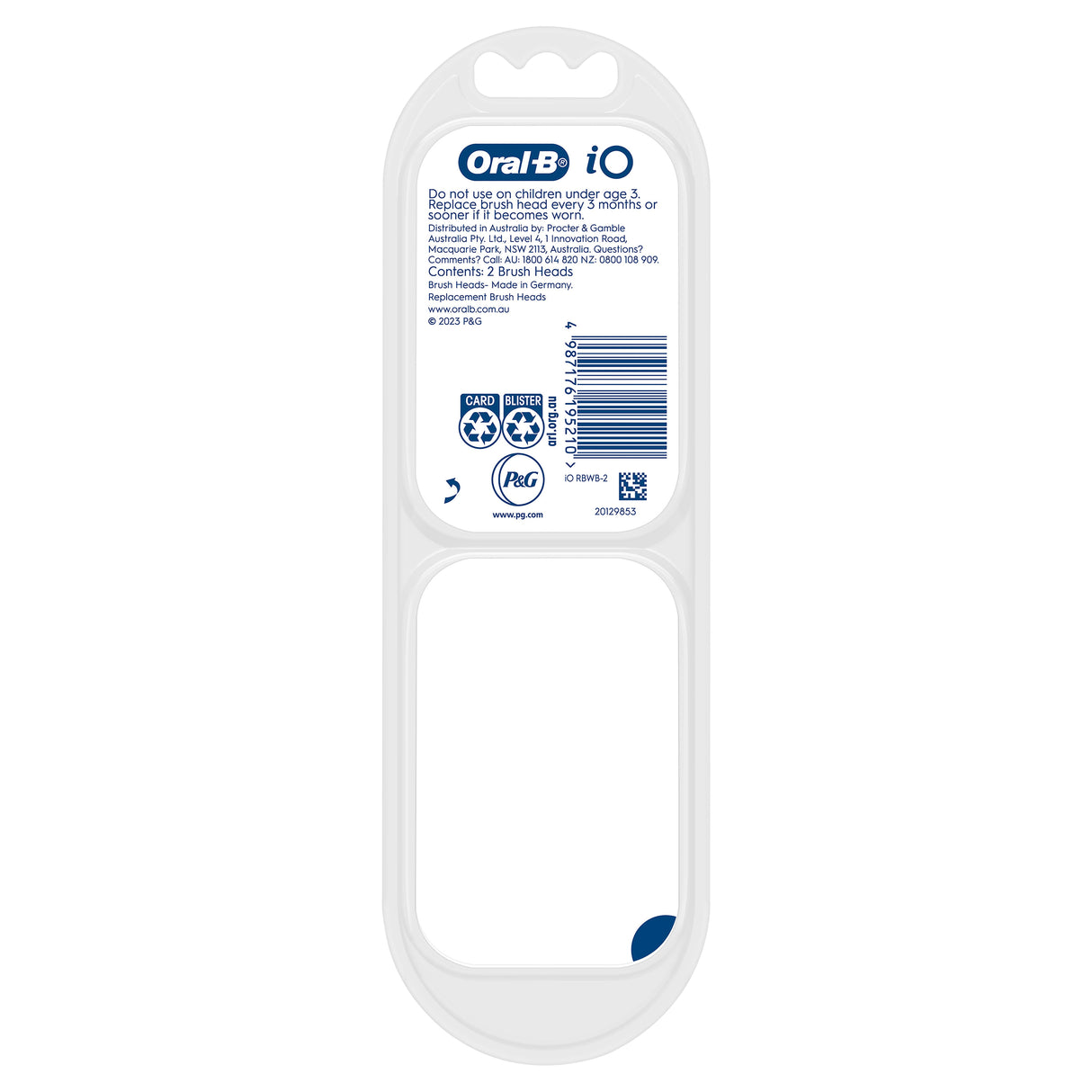 ORAL B iO Radiant White (R) Blk 2pk