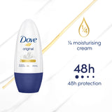 Dove Antiperspirant Roll On Deodorant Original 50ml
