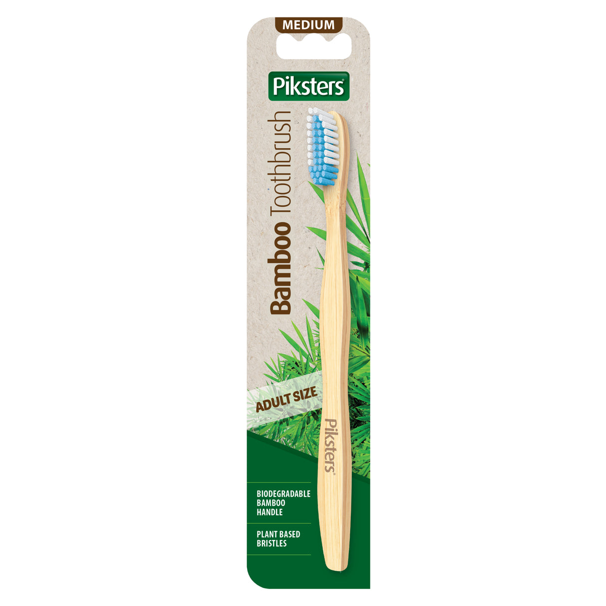 PIKSTERS Bamboo Toothbrush BB Med