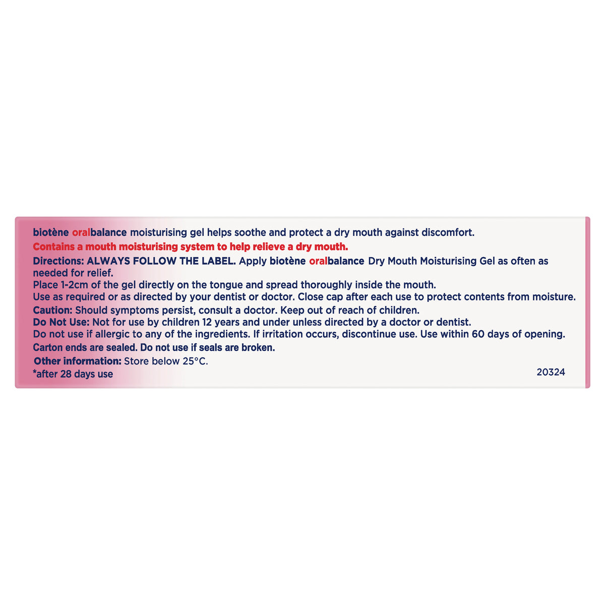 BIOTENE Oral Balance Gel 42g