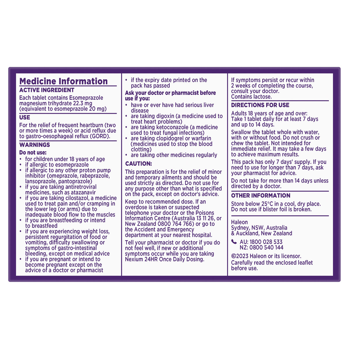 Nexium Tablet 20mg 7s