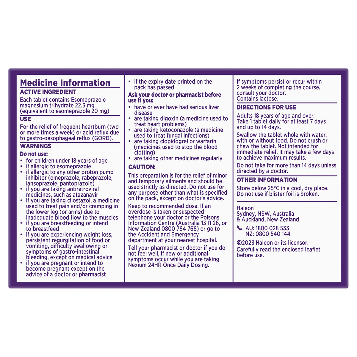 Nexium Tablet 20mg 14s