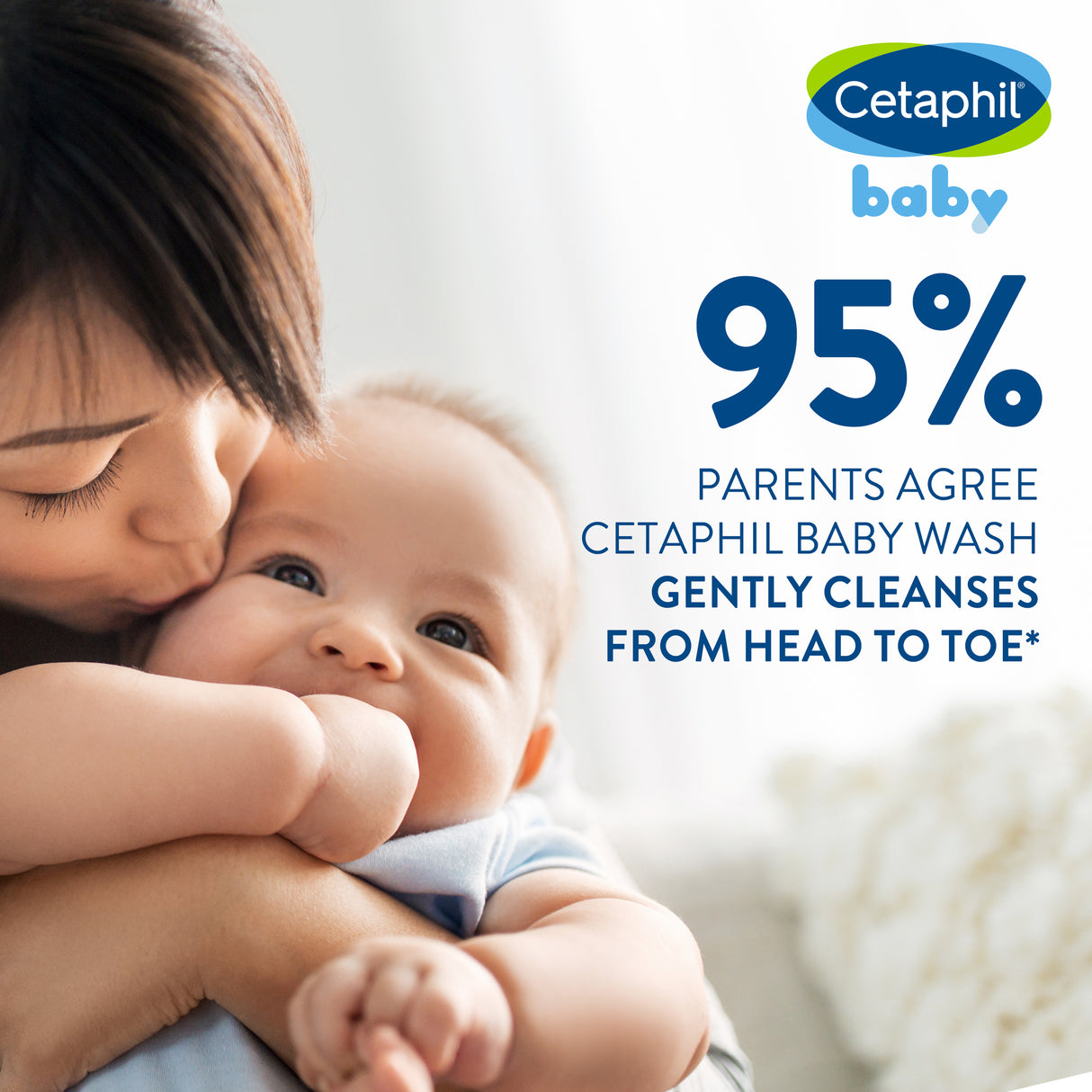 Cetaphil Baby Gentle Wash & Shampoo 230mL, For Newborn Baby