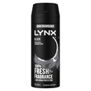 Lynx Deodorant Body Spray Black 165ml