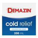 Demazin Cold Relief Colour Free Syrup 200ml