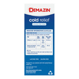 Demazin Cold Relief Colour Free Syrup 200ml