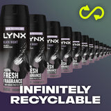 Lynx Deodorant Body Spray Black Night 165ml