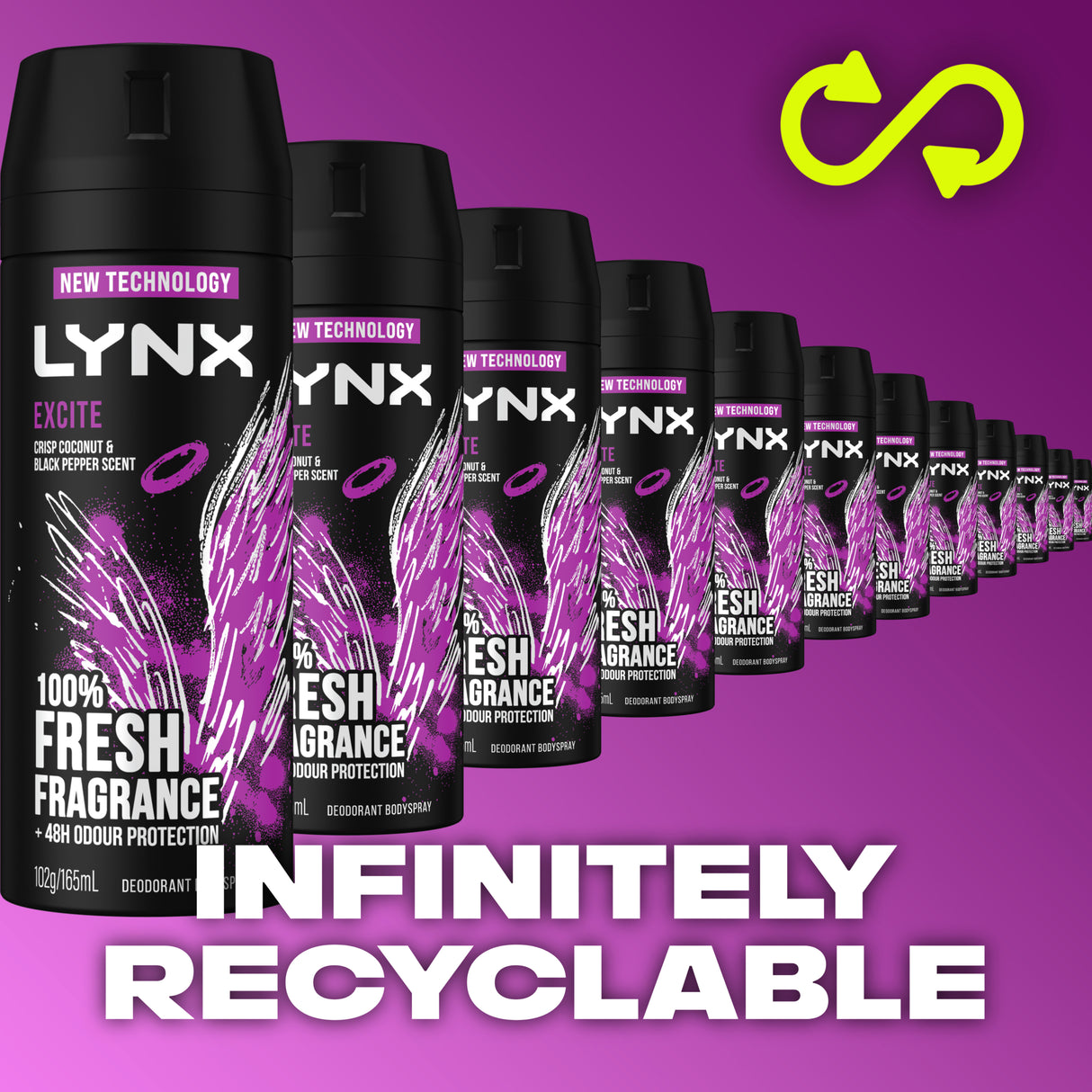 Lynx Deo Body Spray Excite 165ml