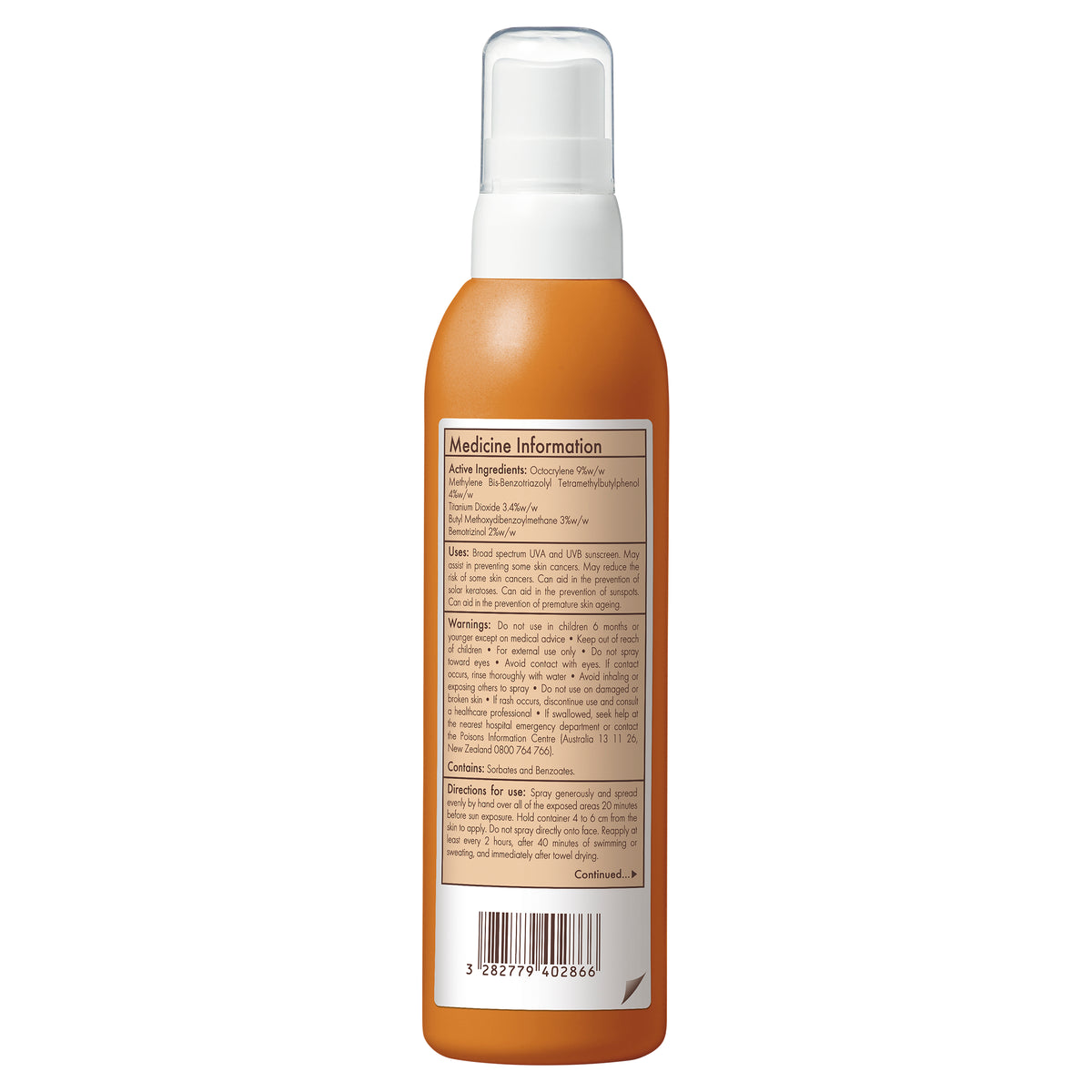 Avene Sunscreen Kids Spray SPF50+ 200ml