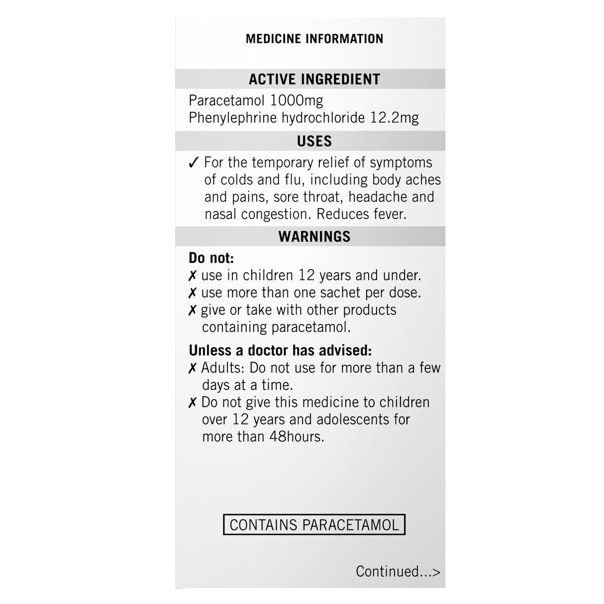 Lemsip Max Decongestant Cold & Flu Hot Drink Blackcurrant 10 Pack