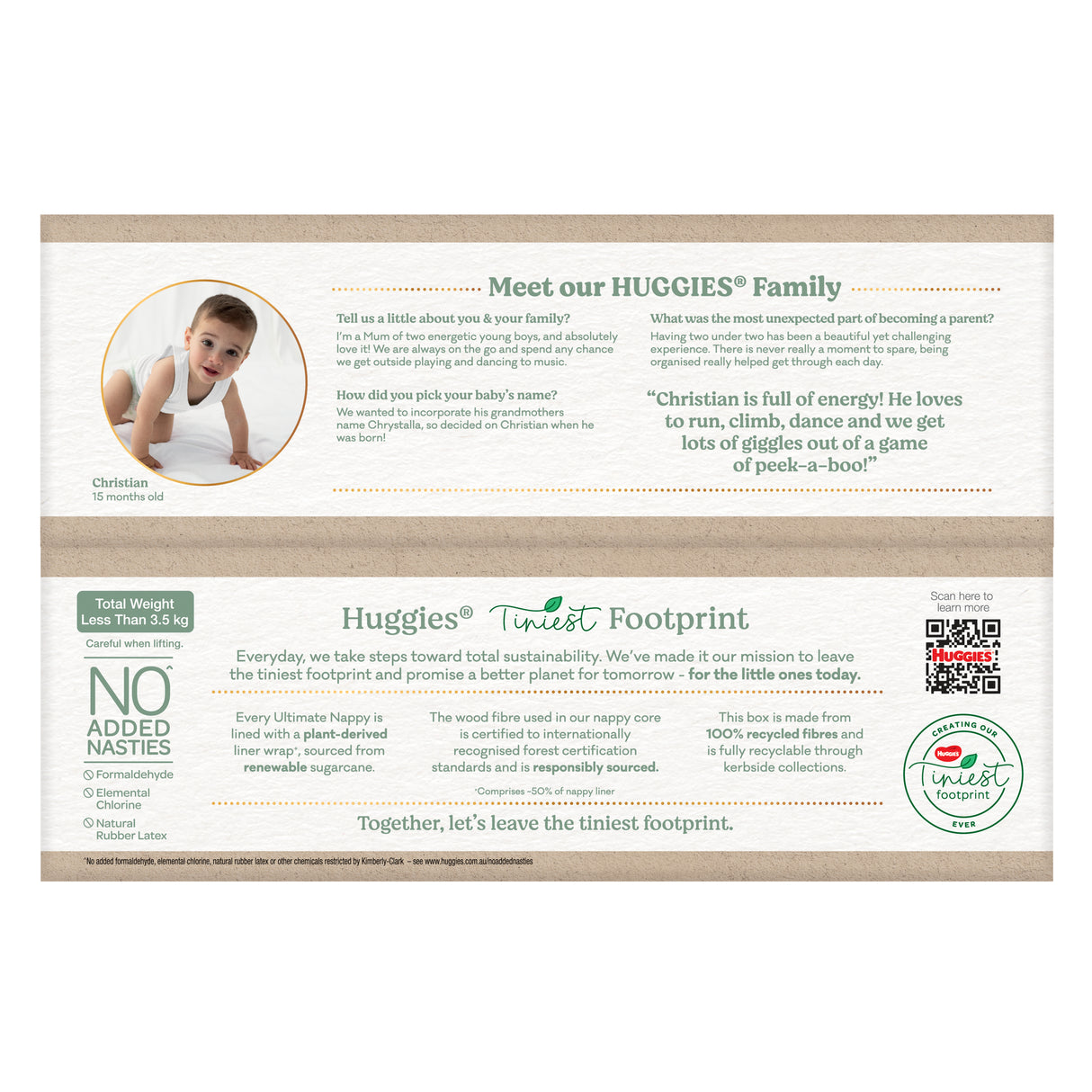 Huggies Ultimate Nappies Size 4 (10-15kg) 58 Pack