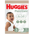 Huggies Pure Care Ultimate Nappy 3 Crawler Unisex 72pk