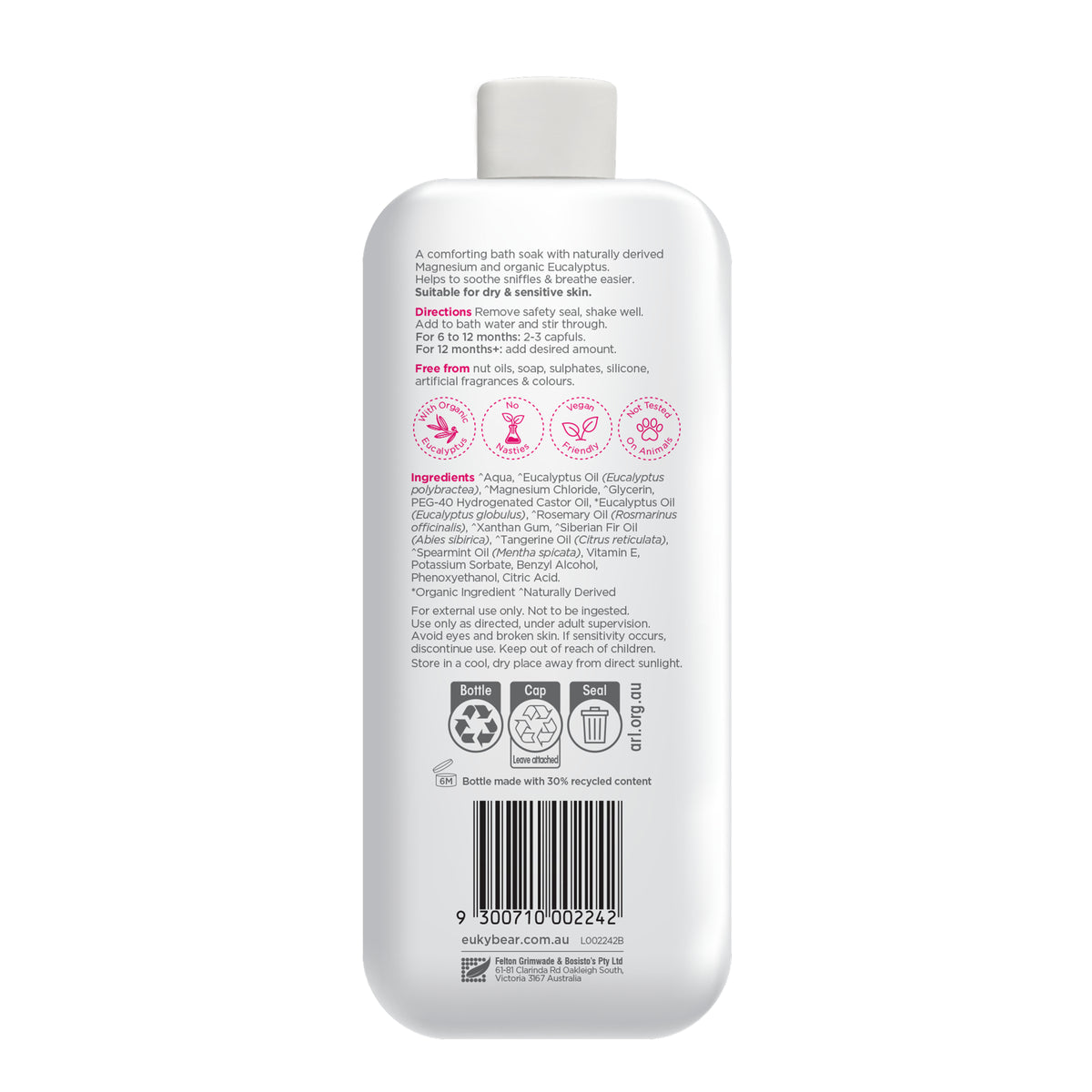 Euky Bear Sniffly Nose Vapour Bath 300ml