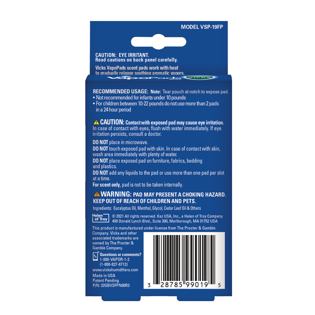 VICKS VapoPads 12pk