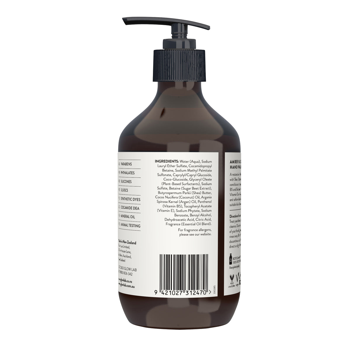 Glow Lab Hand Wash Amber & Sage 300 mL