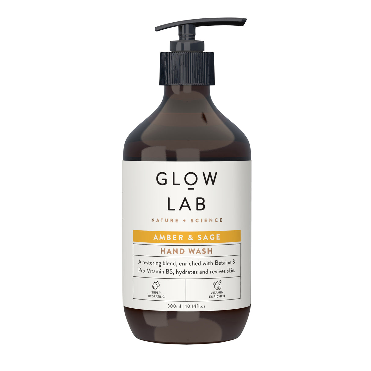 Glow Lab Hand Wash Amber & Sage 300 mL