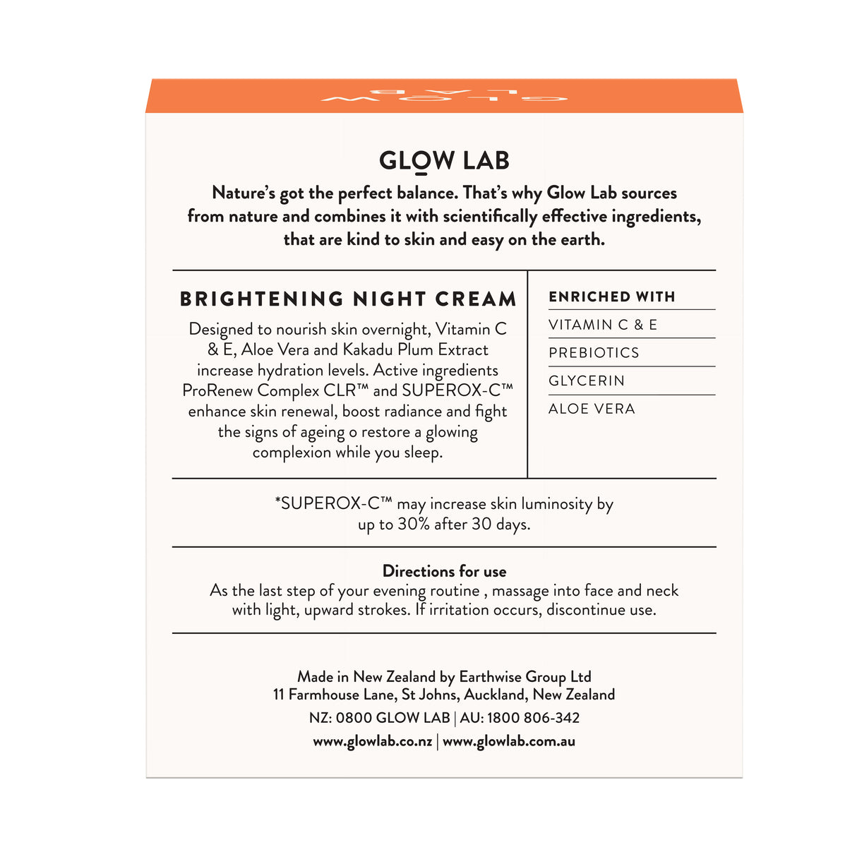 Glow Lab Night Cream 50g
