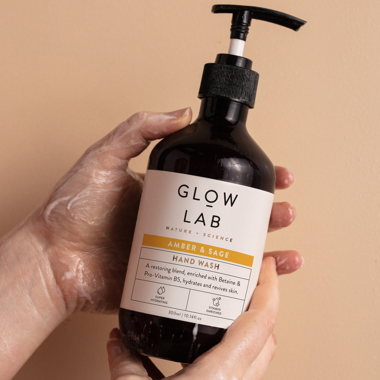 Glow Lab Hand Wash Amber & Sage 300 mL