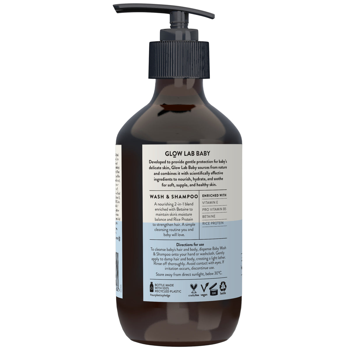 GLOW LAB Baby Wash & Shampoo 400ml