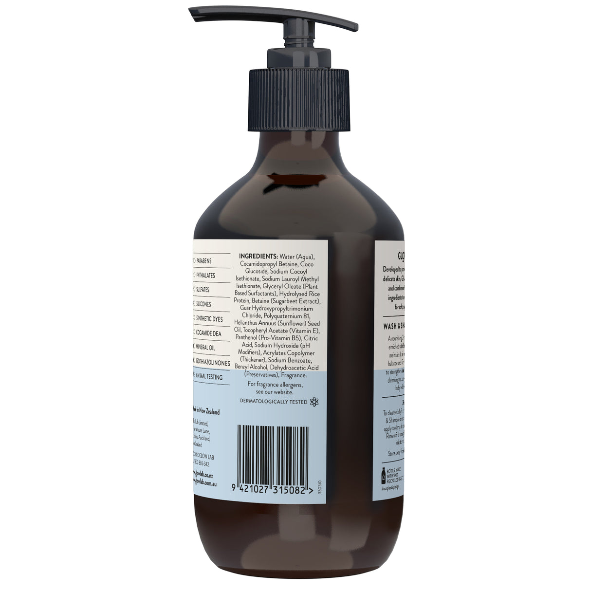 GLOW LAB Baby Wash & Shampoo 400ml